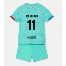 Barcelona Raphinha Belloli #11 Tredje Kläder Barn 2023-24 Kortärmad (+ Korta byxor)